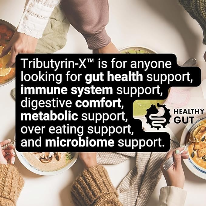 Healthy Gut Tributyrin-X | Most Bioavailable Butyrate Supplement for Gut Health & Leaky Gut Support | 99% Pure w/Zero Odor | 90 Softgels