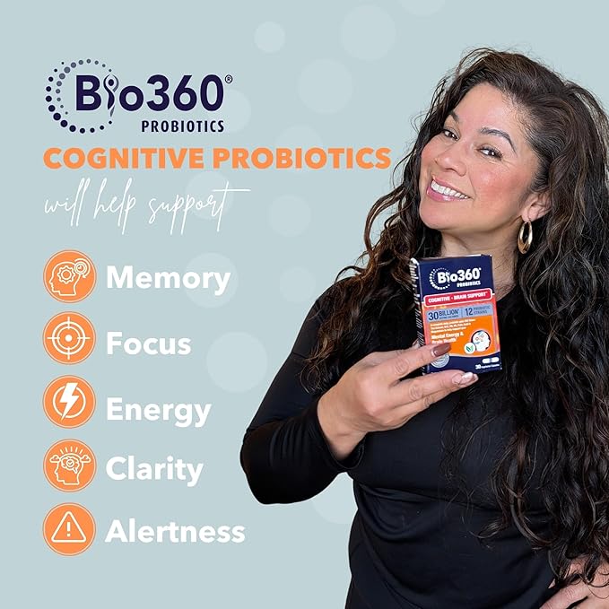 Bio360 Cognitive Support, 30 Vegan Supplements (30 Count (Pack of 1))