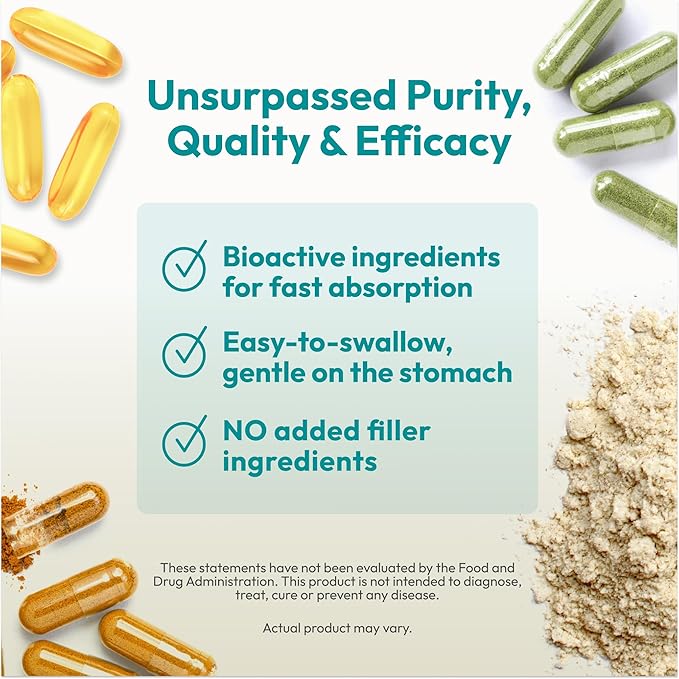 ANDREW LESSMAN Friendly Flora Probiotic 30 Capsules - 10 Billion CFU, Comprehensive Blend of Five Probiotic Strains, Powerful Immune and Digestive Support. Probiotics for Women or Men