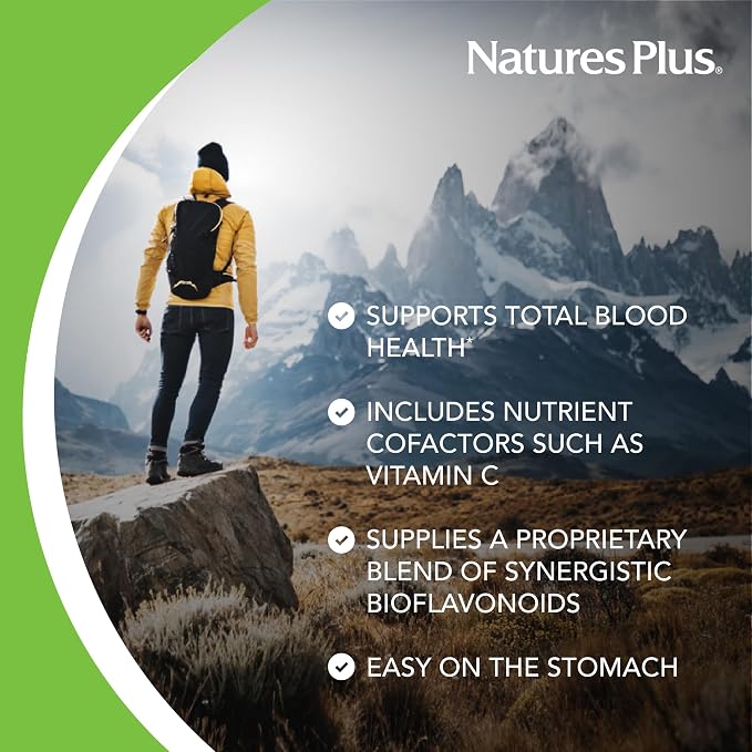 NaturesPlus Hema-Plex Iron - 60 Fast-Acting Softgels - 3 Pack - 85 mg Iron + Vitamin C & Bioflavonoids for Healthy Red Blood Cells - Gluten Free - 60 Total Servings