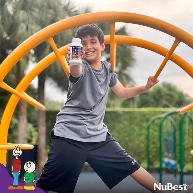 NuBest Tall 10+ Premium Bone Strength Formula, Brain Growth, Immunity and Overall Health for Age 10+ with Calcium, Vitamin D3, Vitamin K2, and Multivitamins | Pack 6