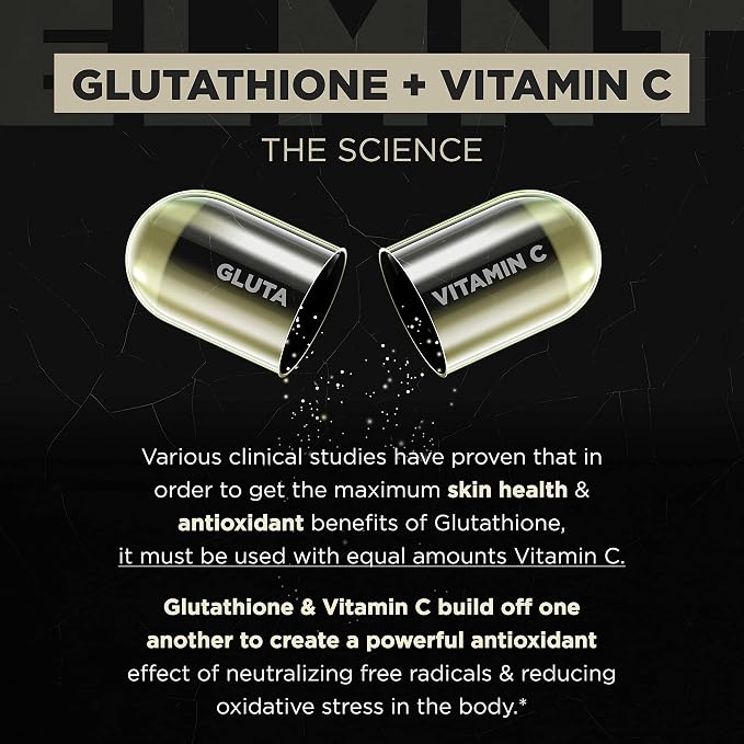 2150mg Super Liposomal Glutathione Supplement w. Vitamin C, Quercetin & Pure L Glutathione 2000mg Triple Action Formula Glutathione Liposomal Supplement w. Phospholipid Layer - 90 Pills, Non-GMO