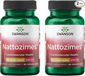 Swanson Triple-Strength Nattozimes 195 Milligrams/6750 Fu 60 Veg Capsules Enzyme (2 Pack)