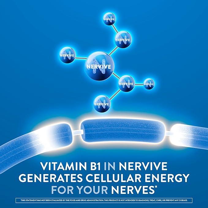 Nervive Nerve Health, Alpha Lipoic Acid, Fortify Nerve Health, Healthy Nerve Function, Healthy Blood Circulation, Supplement, Tablet, 30 Tablets