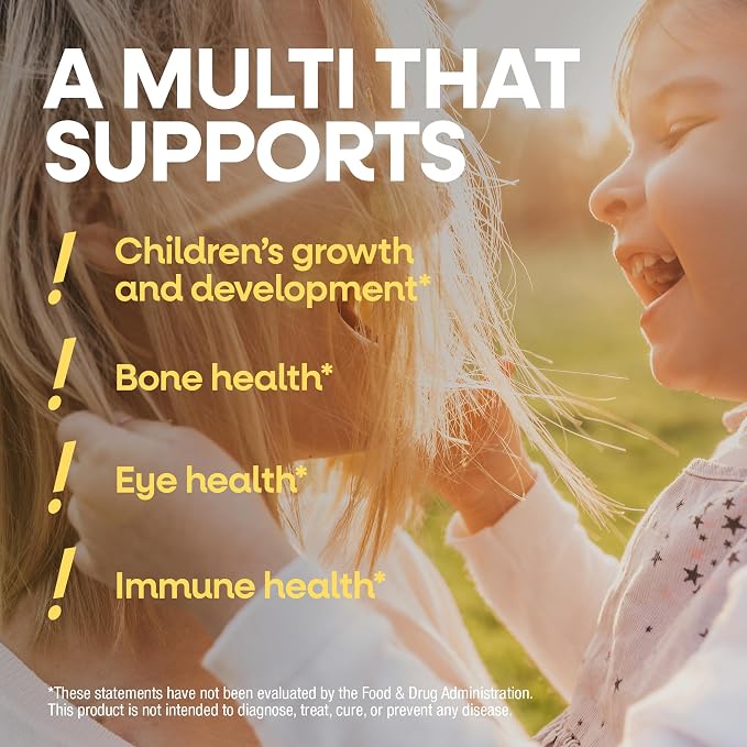 Nature's Way Alive! Children’s Chewable Multivitamin, Kids Multivitamin with Orchard Fruits and Garden Veggies Powder Blend, Daily Kids Vitamins for Nutritional Support Cherry Flavor, 120 Tablets