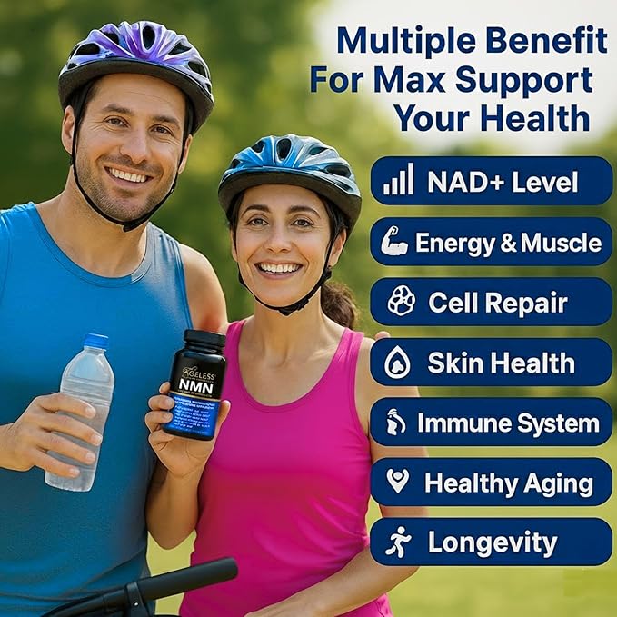 NMN Supplement 500mg – Nicotinamide Mononucleotide | Supports NAD+ Levels, Energy, Cognitive Function, Muscle Health & Healthy Body Composition Capsules (90)