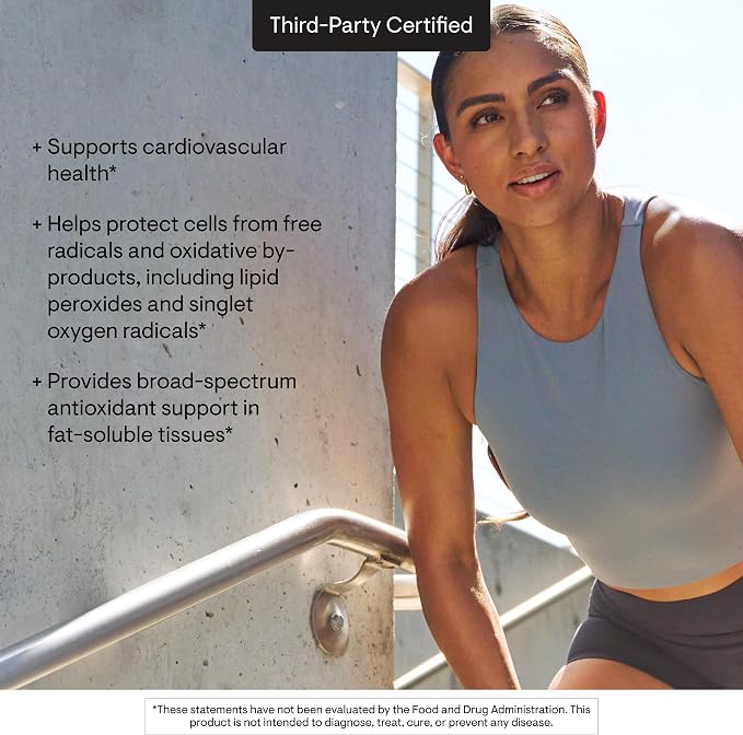 THORNE - Ultimate-E - Vitamin E Supplement from Mixed Tocopherols - Fat-Soluble Antioxidants for Cardiovascular Support* - Third-Party Certified - Gluten, Dairy & Soy-Free - 60 Softgels