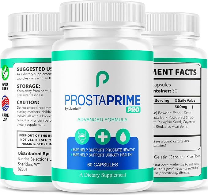 (2 Pack) ProstaPrime Pro Capsules - Official for Men Pills Supplement Support, Natural Premium Advanced Formula Health & Wellness, ProstaPrime Pro Reviews, 120 Capsules for 2 Months