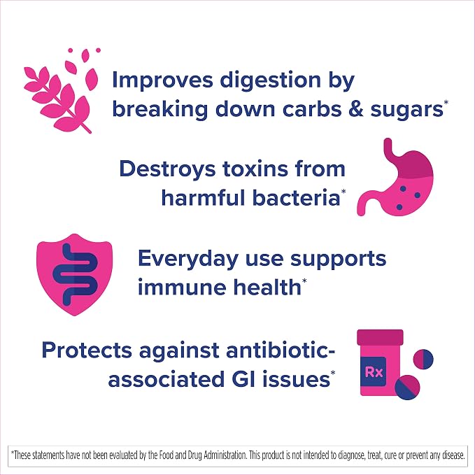 Florastor Kids Dual Action Probiotic Supplement, Strengthens Kids' Digestive & Immune Health, 20 Easy-to Mix Powder Sticks, Packaging May Vary