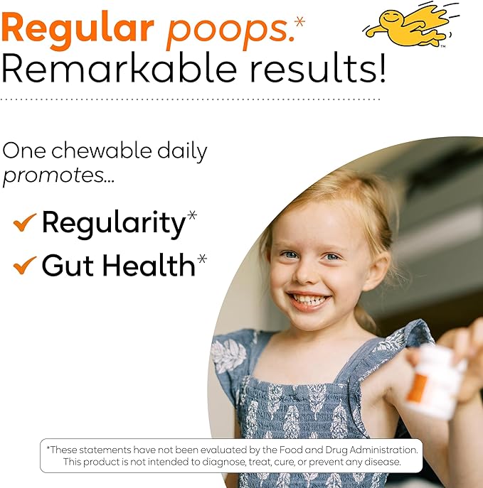 BioGaia Kids Probiotic Chewables | Promote Regularity | Ease Occasional Tummy Troubles | Ages 3+ | Allergen, Dairy, Soy & Gluten Free | Backed by 30 Years of Probiotic Research | 60 Day Supply