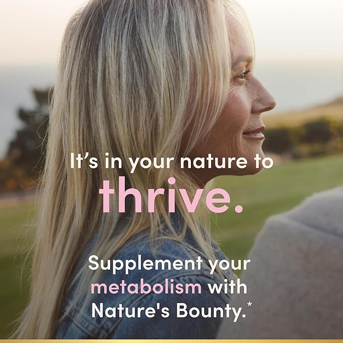 Nature’s Bounty Optimal Solutions Metabolism Booster Supplement, Boosts Fat Metabolism, Promotes Abdominal Fat Loss, With Citrus Extracts and Black Ginger, 60 Capsules
