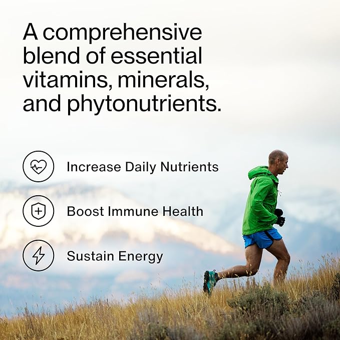 Momentous Essential Multivitamin for Women & Men - Complete Vitamin & Mineral Complex for Athletes & Wellness Enthusiasts - GMO & Gluten Free - NSF Certified for Sport - 30 Servings