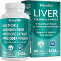32-in-1 Liver Support with Milk Thistle Supplement – Liver Detox with Silymarin, Artichoke Extract & Beetroot Powder – Comprehensive Wellness Formula for Liver Cleanse – 1426mg (90 count) (Pack of 1)