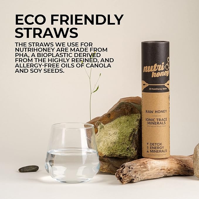 NATURAL SHILAJIT Honey Sticks - Shilajit Resin with Raw Honey, Fulvic Acid & Trace Minerals, Plant Based Nutrients for Energy, Immune Support & Vitality - 7 Shilajit Sticks