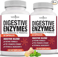 NEW AGE Digestive Enzymes for Gut Health - Probiotic Multi Enzymes with Prebiotics and Probiotics with Lipase for Women and Men for Digestive Health, Daily Enzymes for Digestion - 120 Count