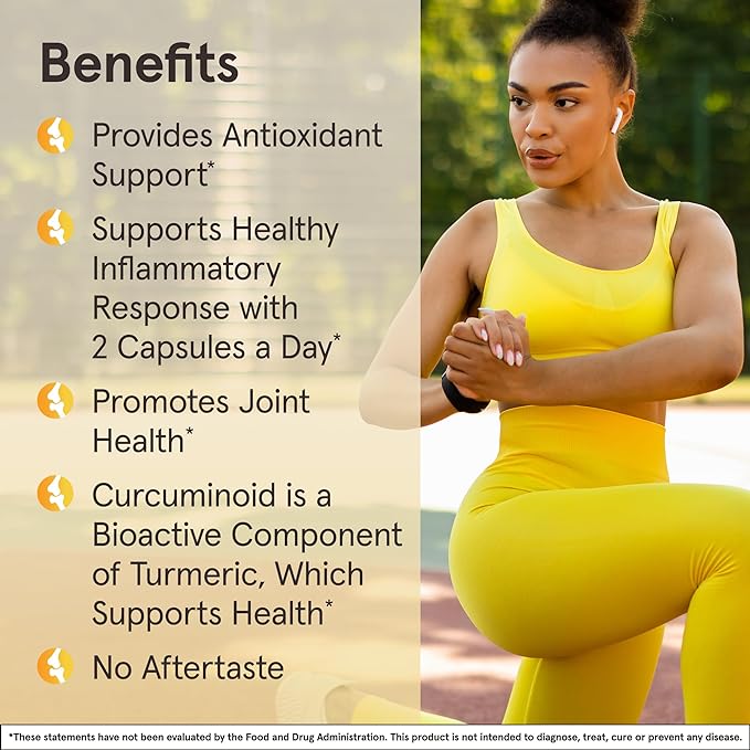 Jarrow Formulas Curcumin 95 Supplement - Turmeric Extract Supplement, 500 mg for Antioxidant & Joint Support, 60 Capsules