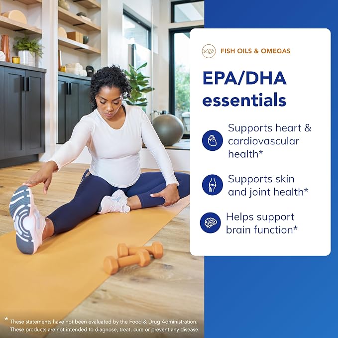 Pure Encapsulations EPA/DHA Essentials - Fish Oil Concentrate Supplement to Support Cardiovascular Health - Premium EPA & DHA Supplement with Omega 3-90 Softgel Capsules