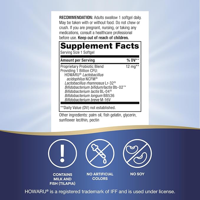 Nature's Way Pearls Complete Probiotic, Supports Digestive Balance*, 1 Billion Live Cultures, Supplement for Men and Women, No Refrigeration Required, 90 softgels