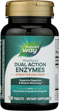 Nature's Way Mega-Zyme, Pancreatic & Systemic Enzymes*, Relieves Occasional Muscle Soreness Due to Overexertion and Exercise,* Digestive Support*, 100 Tablets (Packaging May Vary)