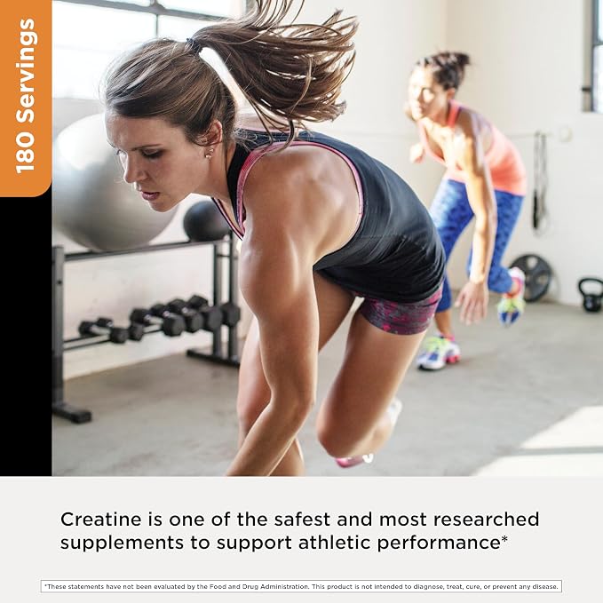 Designs for Health Creatine Monohydrate Powder - Unflavored Micronized Creatine Powder for Women & Men to Support Muscle Strength, Exercise + Brain Health, Pure Creatine Monohydrate 5g (180 Servings)