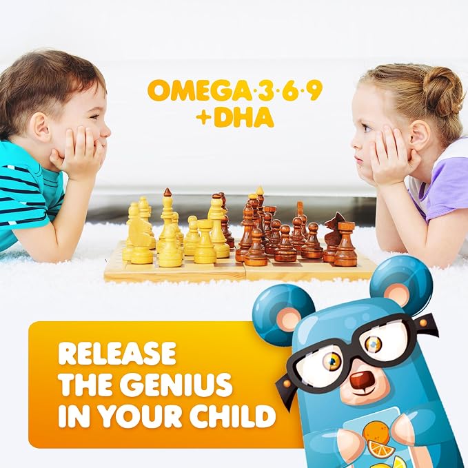 DR. MORITZ Vegan Omega 3 Gummies for Kids and Toddlers (240 Count), Kids Omega 3 Gummies for Brain & Heart Health, No Fish Oil & Gluten Free