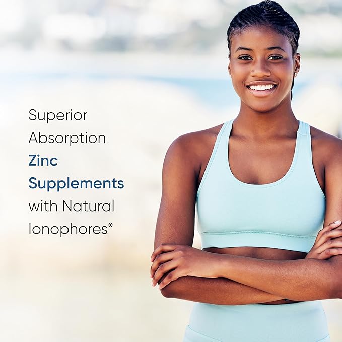 Sandhu's Zinc Supplement with Ionophores| Quercetin & Green Tea Extract for Superior Absorption and High Potency| 800mg Vegetarian Capsules 120 Count (Pack of 1)| Immune Support for Men & Women