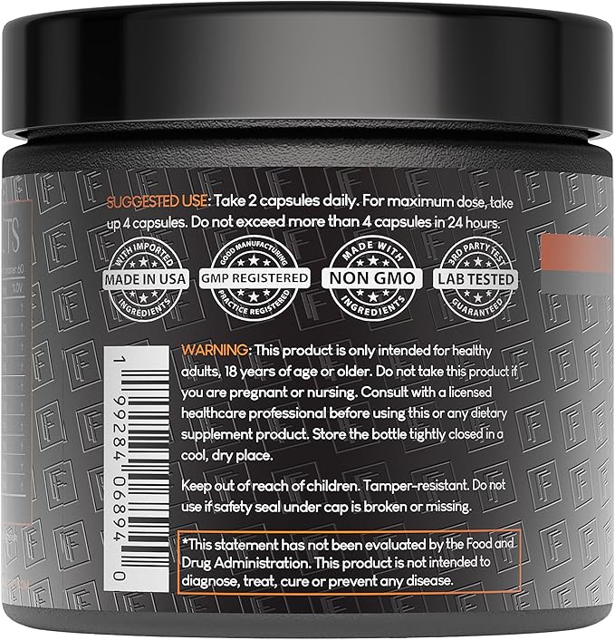 Formulation Factory Nootropic Brain Supplement - Boss Mode Focus & Memory Complex with Lion's Mane, Alpha GPC & Bacopa - Cognitive Support - 120 Capsules, 2 Month Supply