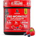 Six Star Pre-Workout Powder for Men & Women, Fruit Punch (30 Servings) - Preworkout Explosion 2.0 Energy Powder Drink Mix with Beta-Alanine & Caffeine - Sports Nutrition Supplement Products
