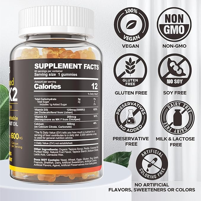 NEVISS Sugar Free Lutein Gummies 60 Counts + Vitamin D3 Gummies 60 Counts