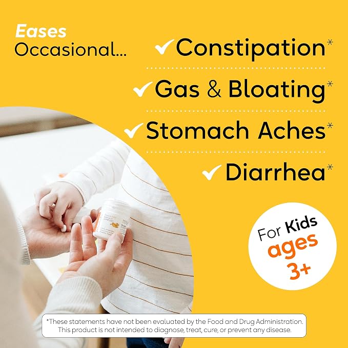 BioGaia Kids Probiotic Chewables | Promote Regularity | Ease Occasional Tummy Troubles | Ages 3+ | Allergen, Dairy, Soy & Gluten Free | Backed by 30 Years of Probiotic Research | 60 Day Supply