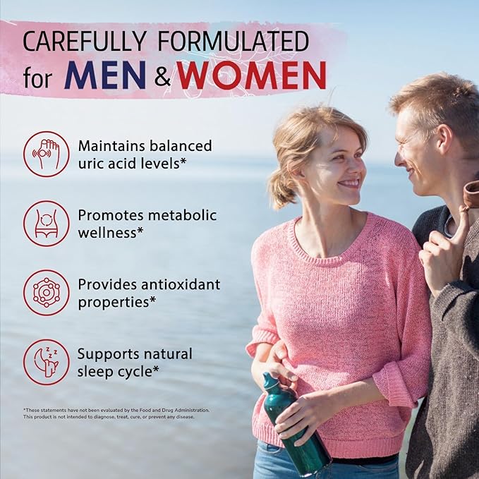 Bonawell Tart Cherry Capsule, 500mg Extract Per Capsule, Made from Montmorency Tart Cherries, Powerful Uric Acid Cleanse, Antioxidant Support, 2 Month Supply, 60 Capsules