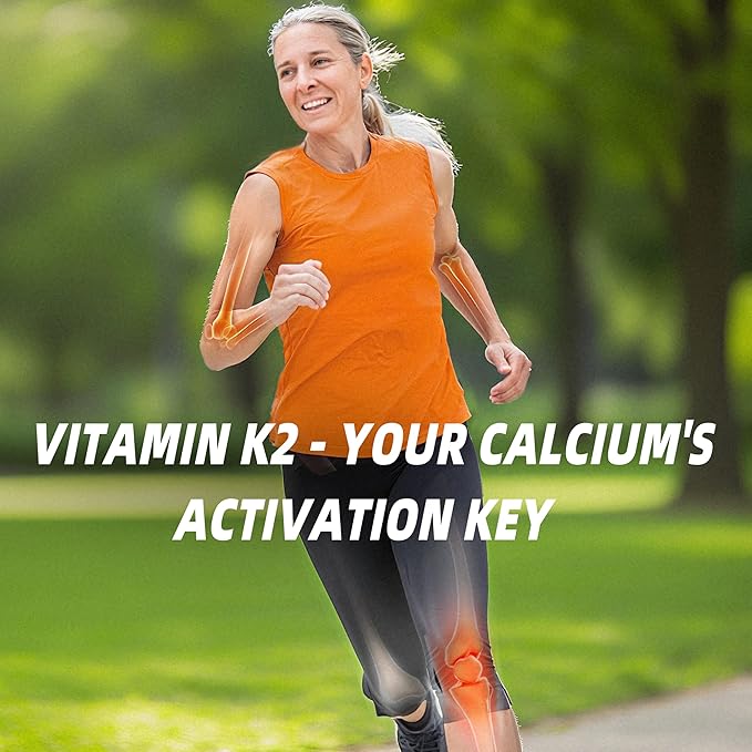 Vitamin K2 MK-7 Gummies 100mcg, Extra Strength K2 Vitamin Supplement for Bone & He-Art Support, Chewable Natural Orange Flavor, Non GMO, Vegan, 120 Gummies