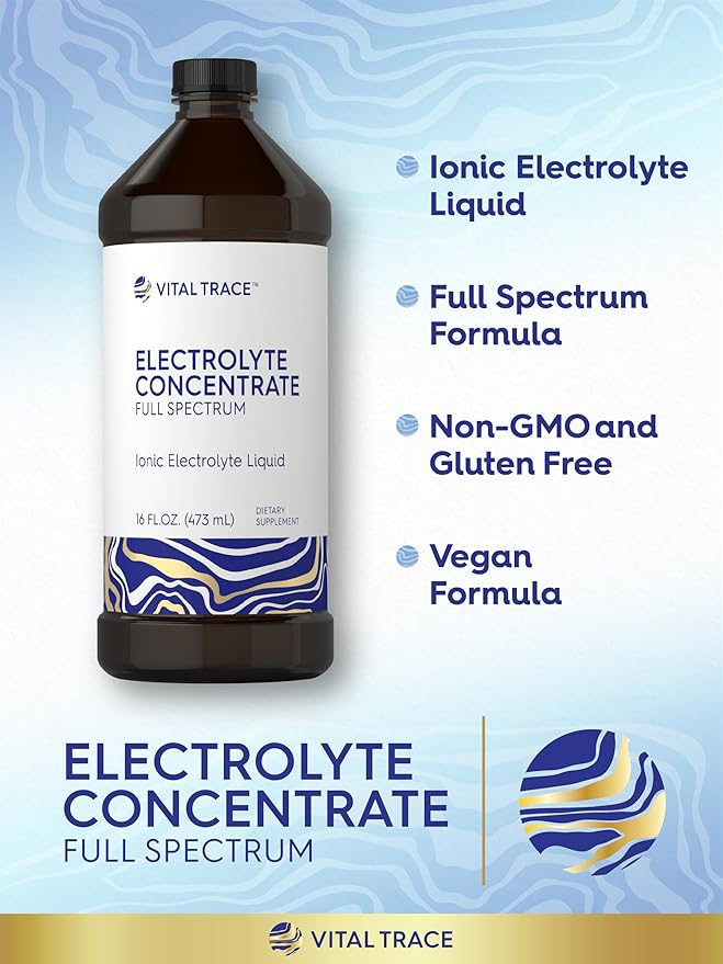 Carlyle Electrolyte Concentrate | 16 fl oz | Full Spectrum | Ionic Supplement with Magnesium, Potassium. and Sodium | Vegan, Non-GMO & Gluten Free Formula | by Vital Trace