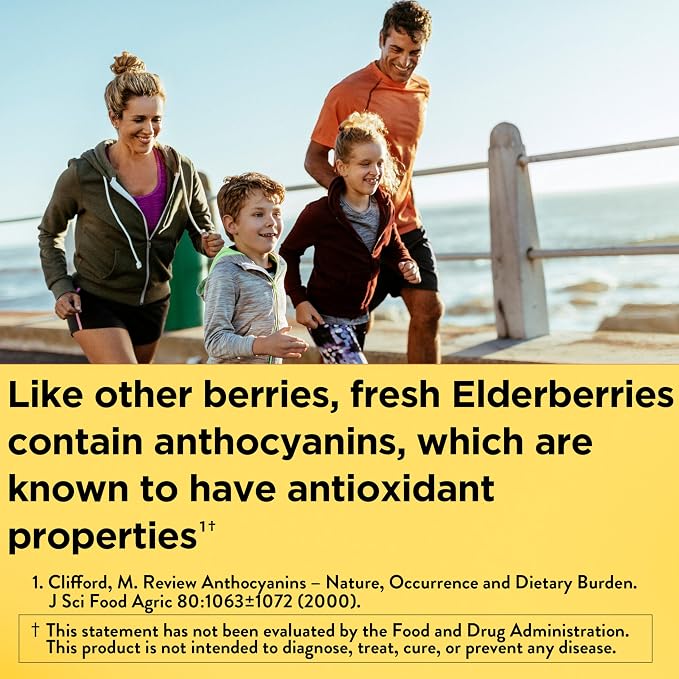 Nature Made Elderberry, Vitamin C and Zinc Capsules, 400 mg Elderberry Extract, Dietary Supplement for Immune Support, 60 Capsules, 60 Day Supply