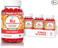 Lunakai Extra Strength 3000mcg Vitamin B12 Gummies - USA Made, Delicious Daily Energy & Metabolism Support - Vegan B12 Methylcobalamin Supplement 60ct, 3 Pack