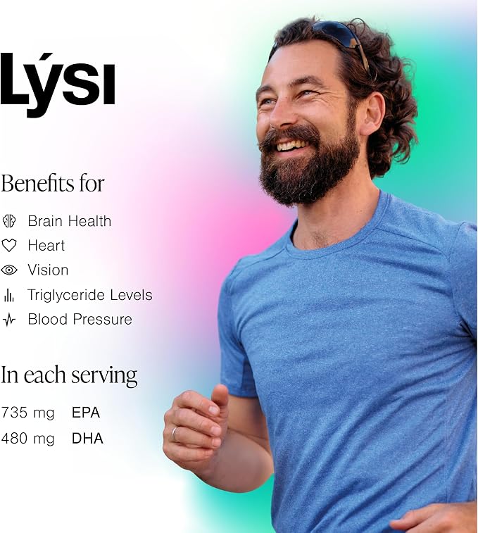 LYSI Omega 3 Fish Oil Lemon, 8.12 OZ