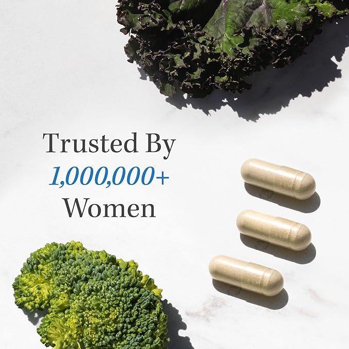 Ovarian Support for Hormone Balance for Women | Healthy Ovulation, Menstrual Cycle & Reproductive Health Support | DIM Supplement with Myo-Inositol & D-Chiro Inositol & Folate Complex | 30 Day Supply