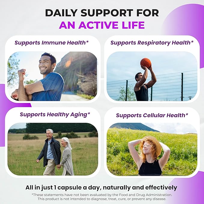 Quercetin Supplement with Bromelain, Vitamin C and Zinc, Nattokinase, NAC, Elderberry, Elderberry | 8 in 1 Ultra Antioxidant Complex for Immune Health | 150 Capsules