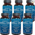 Viva Naturals Antarctic Krill Oil 1250 mg, Omega 3 EPA DHA and Astaxanthin, Joint Support and Brain Supplement with Antioxidant Properties, No Fishy Aftertaste (Pack of 6)