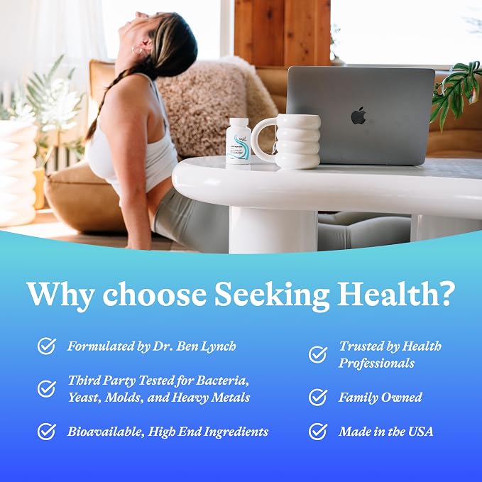 Seeking Health Ashwagandha - Adrenal Support Supplement with Powerful Adaptogen Formula - Support Immune Health & Concentration with Ashwagandha Supplement - 467 mg, 60 Capsules