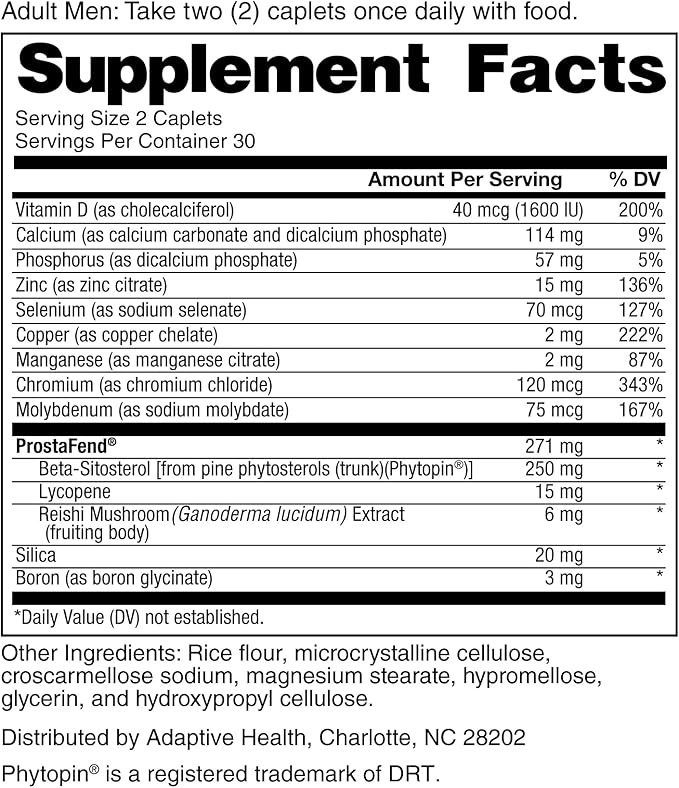 SUPER BETA PROSTATE Advanced – Promote Sleep, Support Bladder Emptying. Prostate Support Supplement for Men's Health with Beta Sitosterol, not Saw Palmetto. (120 Caplets, 2-Pack)
