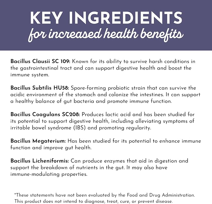 JUST INGREDIENTS Elderberry Lemonade 3-in-1 Probiotic Complex - Prebiotics, Probiotics & Postbiotics - 30 Sticks