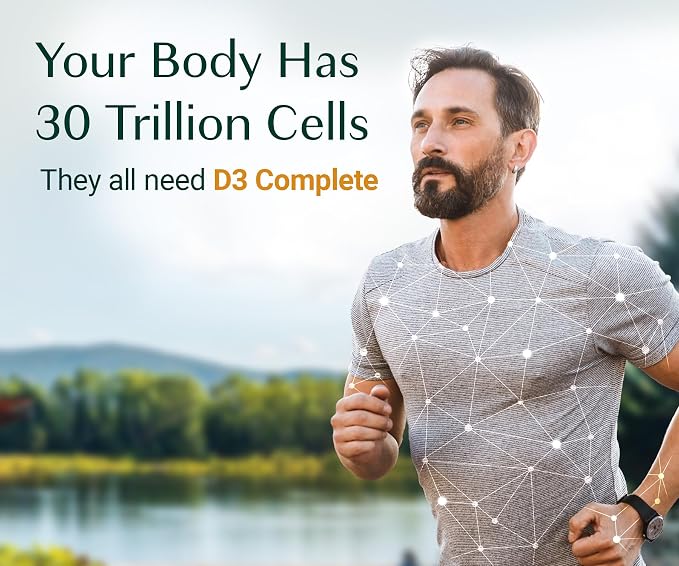 ALGAECAL D3 Complete - Enhanced Immune Support & Bone Health with D3 K2, A, & E - Whole Body Wellness & Bone Strength, 60 softgels (1 Pack)