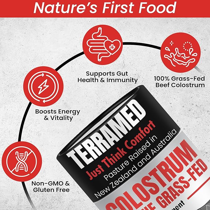 Colostrum Supplement | Bovine Grass Fed Colostrum with 60% IgG | with Lactoferrin PRPs Probiotics & Prebiotics | Gentle on Kids & Adults | GMO-Free | Tastes Delicious | 90 Gummies