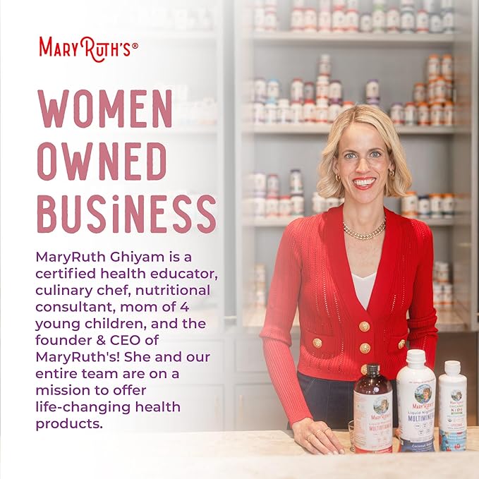 MARYRUTH'S Organics Multivitamin with Iron for Infants | USDA Organic | Liquid Drops for Babies 6-12 Months | Immune Support & Overall Wellness | Vegan | Non-GMO | Gluten Free | 2 Fl Oz