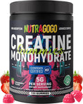 NSF Certified Creatine Gummy - Creatine Monohydrate Gummies for Men & Women-5g of Creatine Monohydrate per Serving - Sugar Free,Vegan, Strawberry Electrolyte Chews, 135 Count