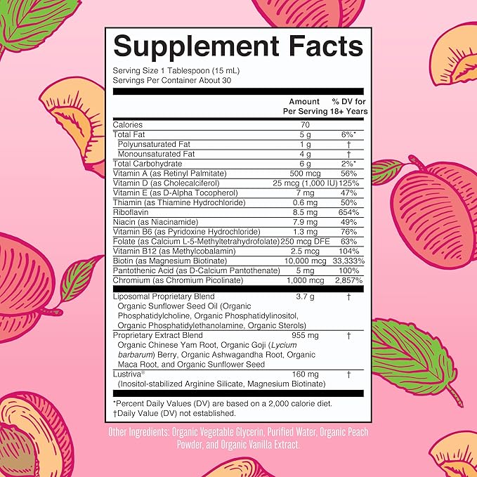 MaryRuth's Liquid Nighttime Multimineral (Coconut, 32oz) & Women's Multivitamin + Hair Growth Liposomal (Peach) | Clean Label Project Verified® | Vegan | Beauty, Bedtime Routine, & Overall Health