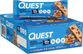 Quest Nutrition Oatmeal Chocolate Chip Protein Bars, 20g Protein, 1g Sugar, 5g Net Carb, Gluten Free, Keto Friendly, 12 Count