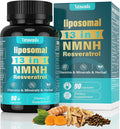 NMNH (Dihydronicotinamide Mononucleotide) 1000mg per Serving - NMN Alternative with Liposomal NAD+, Resveratrol & PQQ| Non-GMO, Gluten-Free | Supports Energy, Focus & Healthy Aging | 90 Capsules