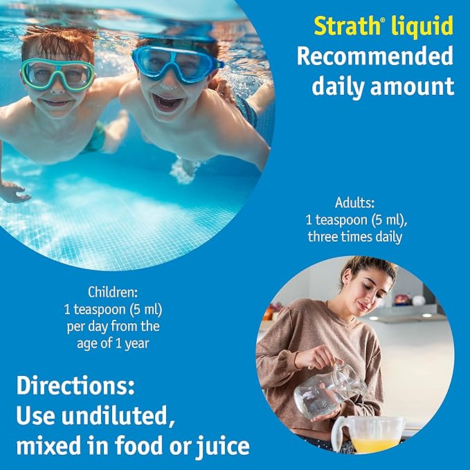 Strath Fermented Herbal Yeast Postbiotic - (8.4 Fl oz) Daily Nutritional Food Supplement Liquid | Supports Metabolism | Vegetarian | Lactose-Free | No Artificial Additives